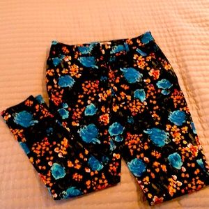 Flowered Merona Size 2 pant